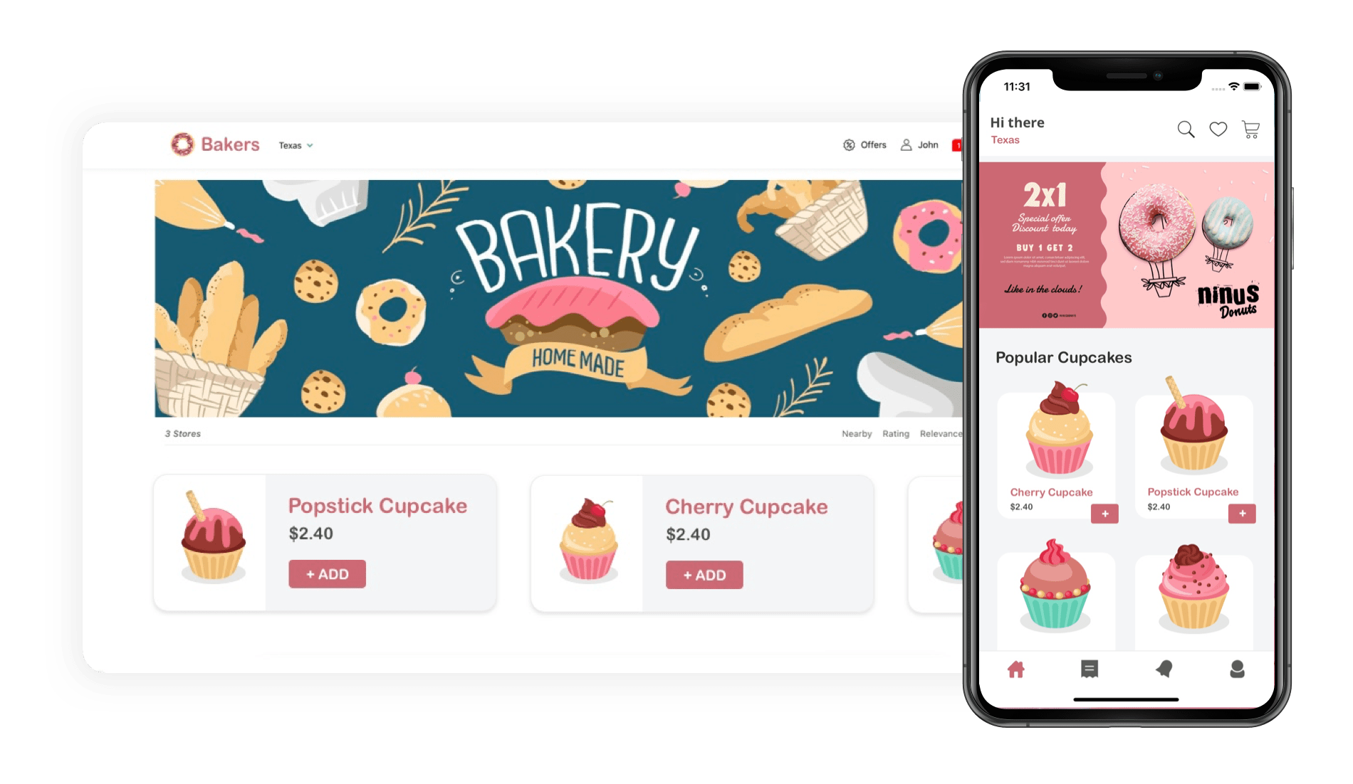 Branded Ordering Website And Customer Apps For Your Online Bakery Store